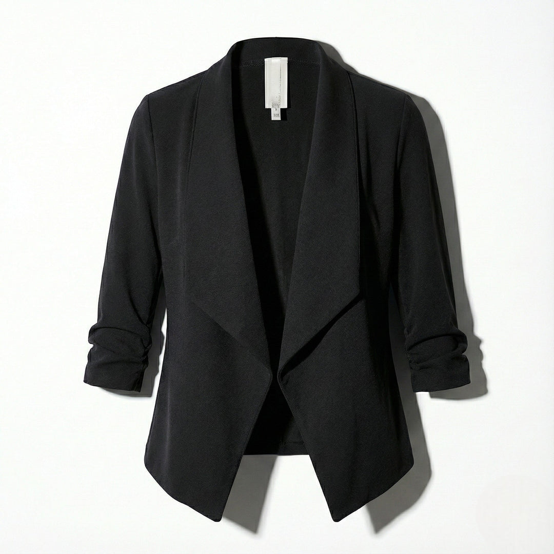 Offener Blazer mit Drapiertem Revers