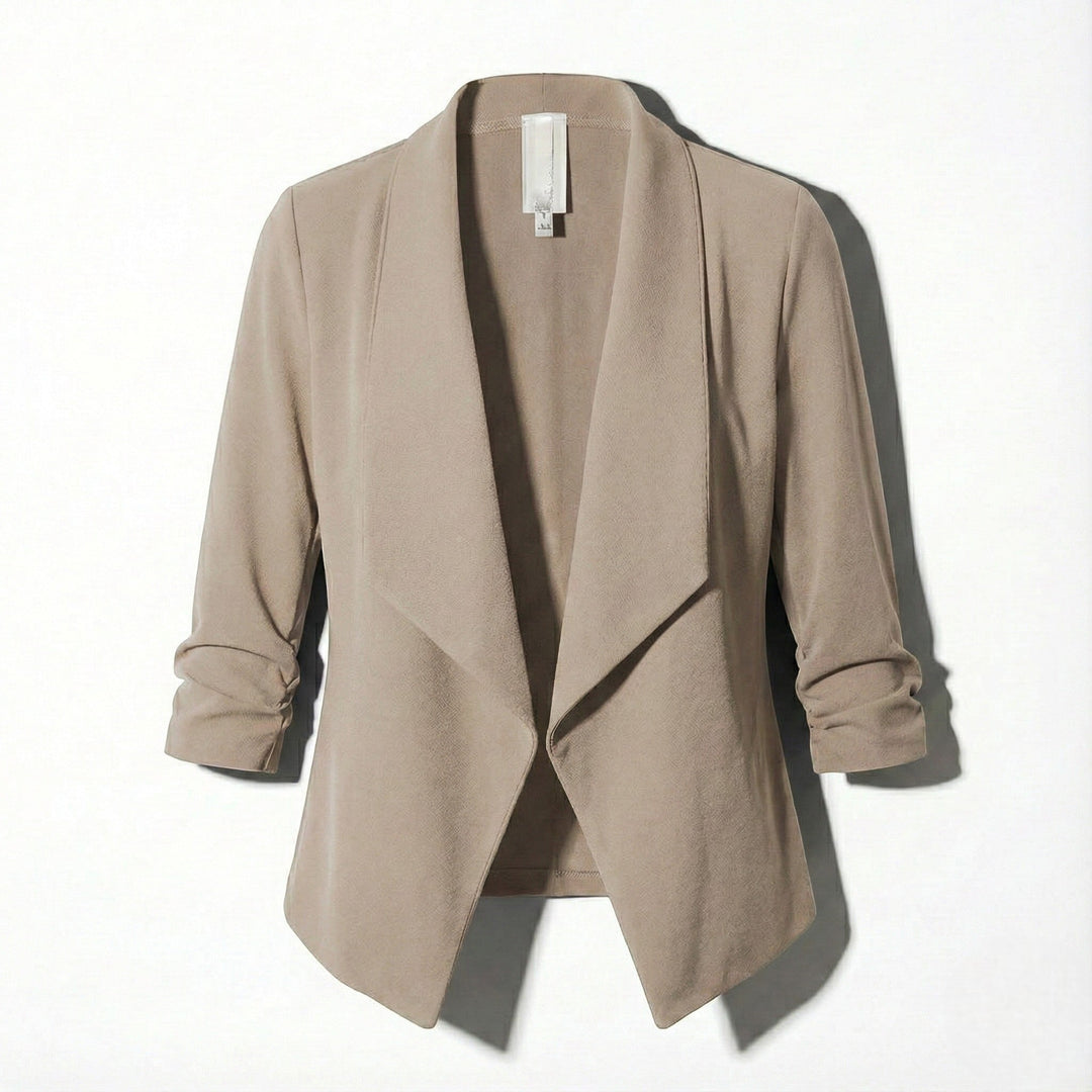 Offener Blazer mit Drapiertem Revers