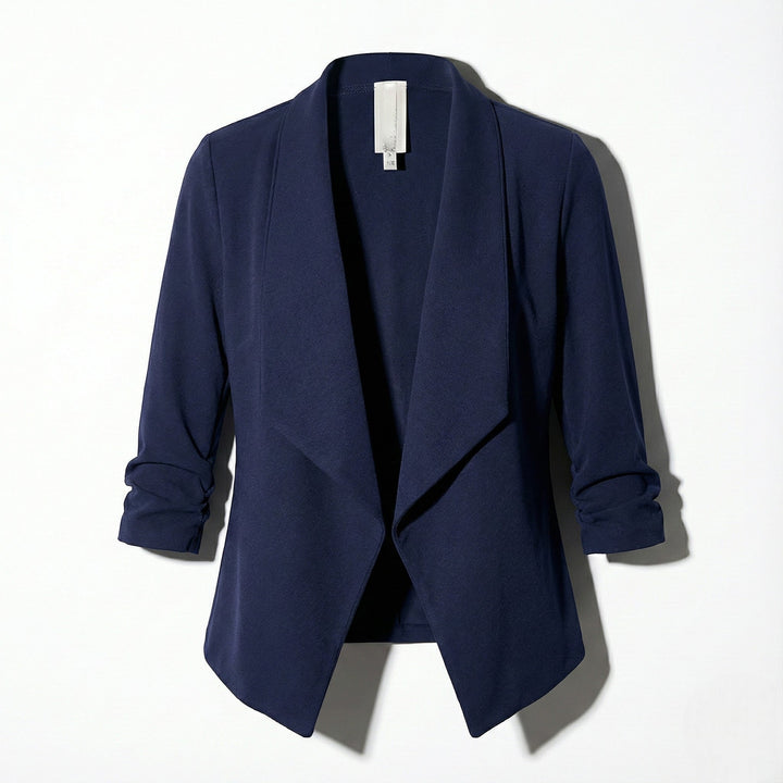 Offener Blazer mit Drapiertem Revers