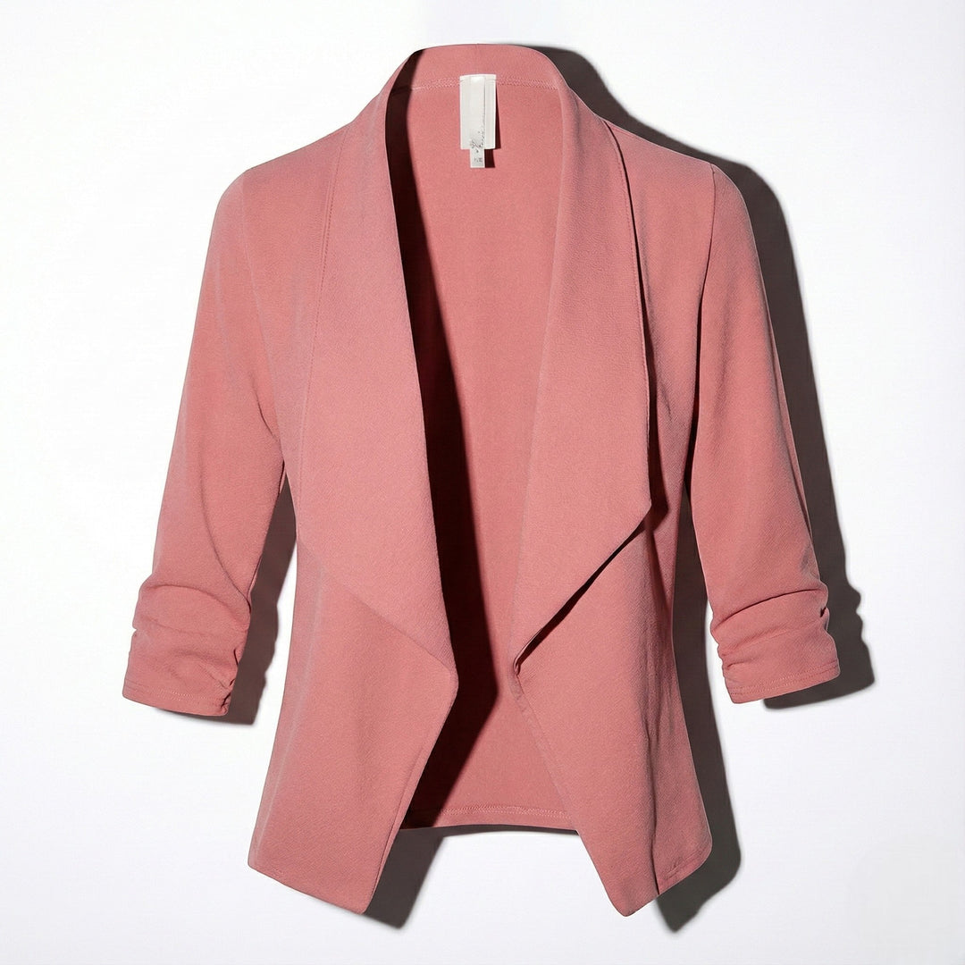 Offener Blazer mit Drapiertem Revers