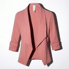Offener Blazer mit Drapiertem Revers