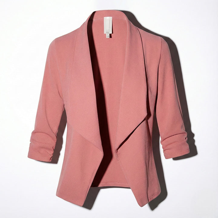 Offener Blazer mit Drapiertem Revers