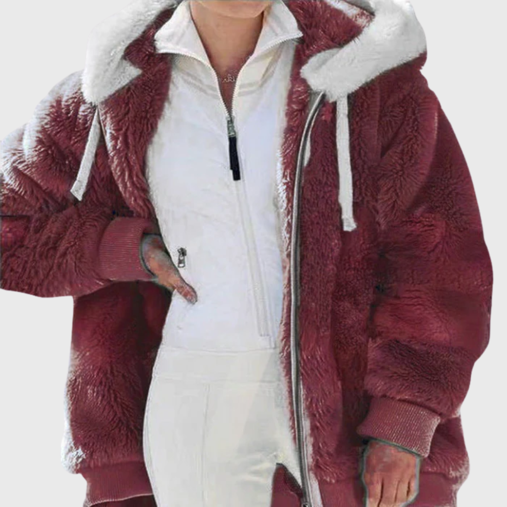 Sofia | Elegante mehrfarbige warme Pufferjacke
