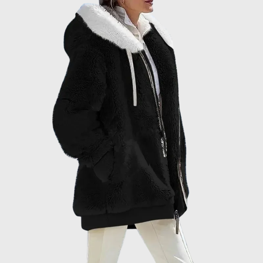 Sofia | Elegante mehrfarbige warme Pufferjacke