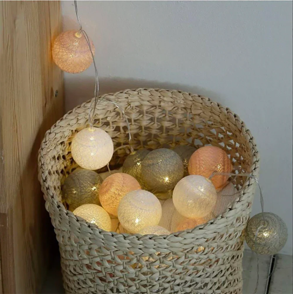 Cotton Light Balls String – Create Atmosphere and Warmth in Any Space