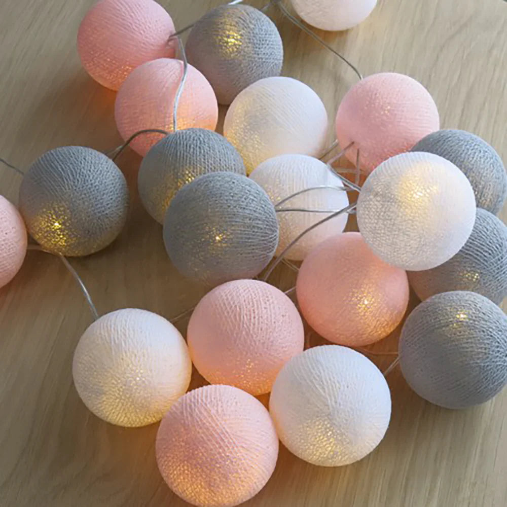 Cotton Light Balls String – Create Atmosphere and Warmth in Any Space