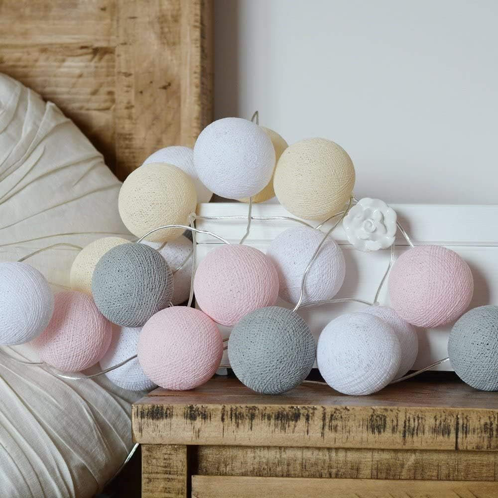 Cotton Light Balls String – Create Atmosphere and Warmth in Any Space