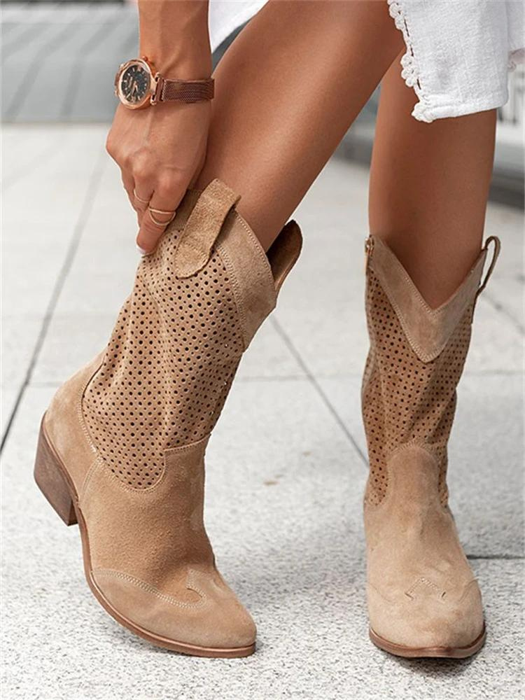 Josiane – Stilvolle Trendy Cowboy-Stiefel für Damen
