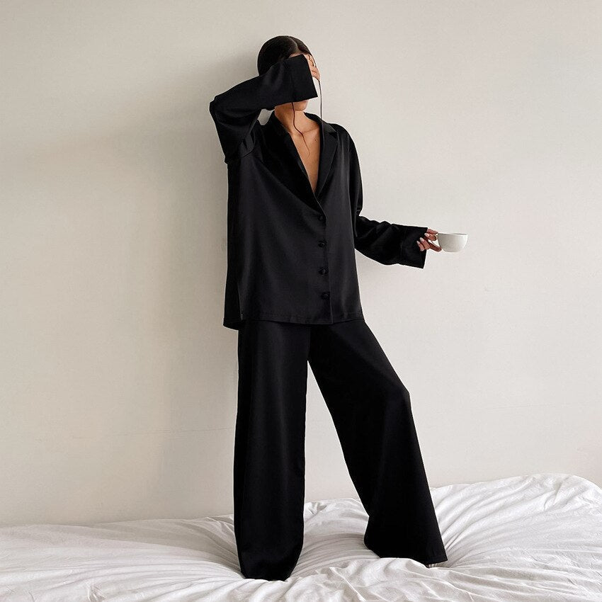Damen Luxus Satin Pyjama Set | Florence