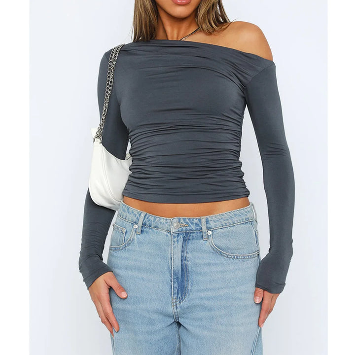 Käthe | Stilvolles Twisted Langarmtop für Frauen