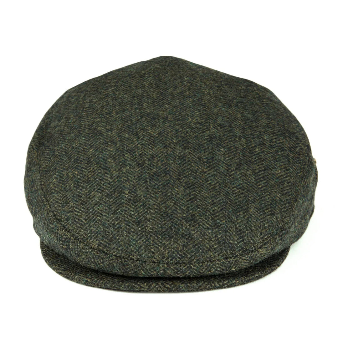 James | Klassische Fischgrät-Stich Flat Cap