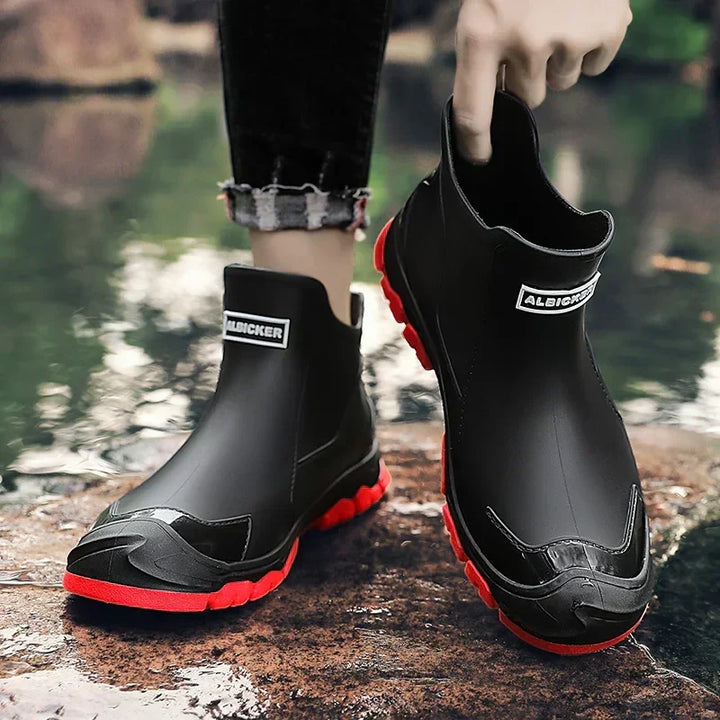 Damen Regenstiefel mit wasserdichtem Design und strapazierfähigen Sohlen