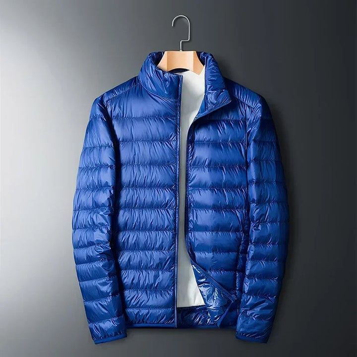 Herren Leichte Pufferjacke Mit Kompakt Aufbewahrungstasche