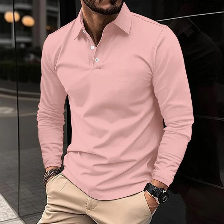 Gideon | Classic Long Sleeve Polo Shirt