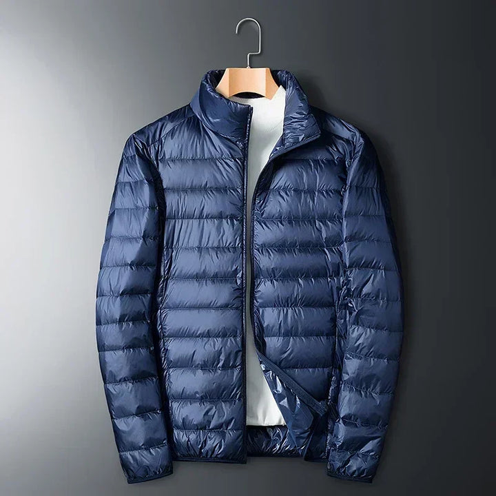 Herren Leichte Pufferjacke Mit Kompakt Aufbewahrungstasche