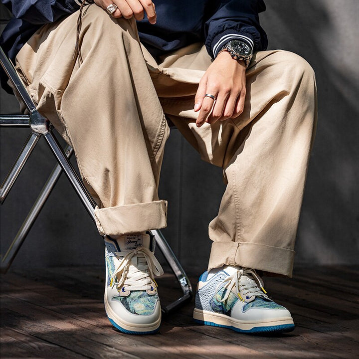 Künstlerische Unisex-Sneaker mit Sternennacht-Design und bequemer Sohle - Lior