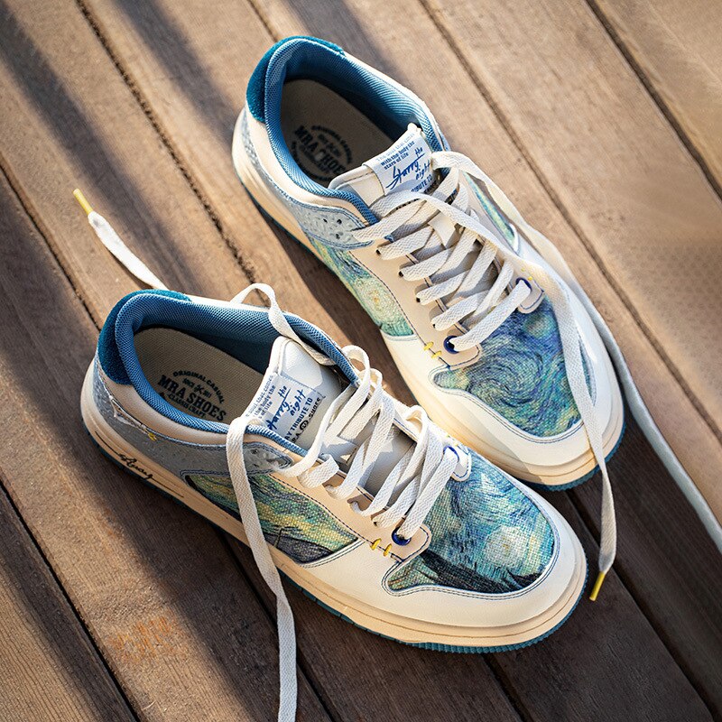 Künstlerische Unisex-Sneaker mit Sternennacht-Design und bequemer Sohle - Lior