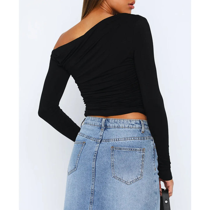 Käthe | Stilvolles Twisted Langarmtop für Frauen