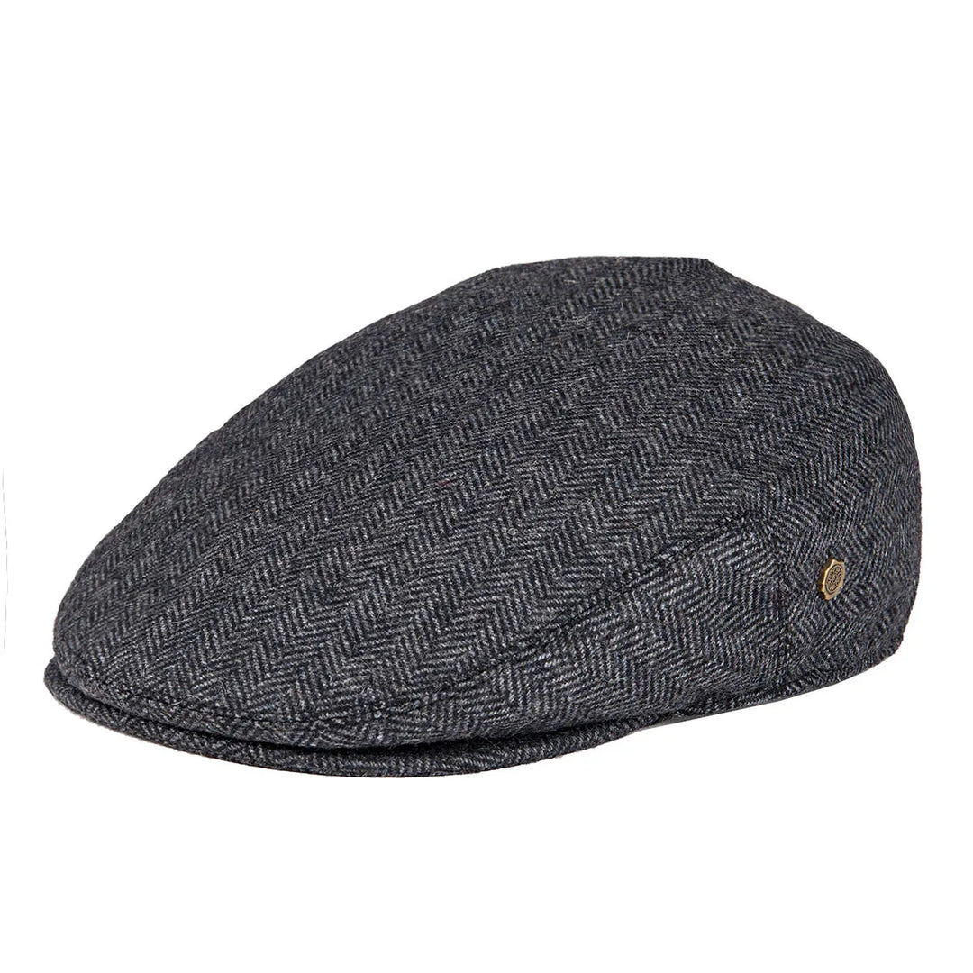 James | Klassische Fischgrät-Stich Flat Cap