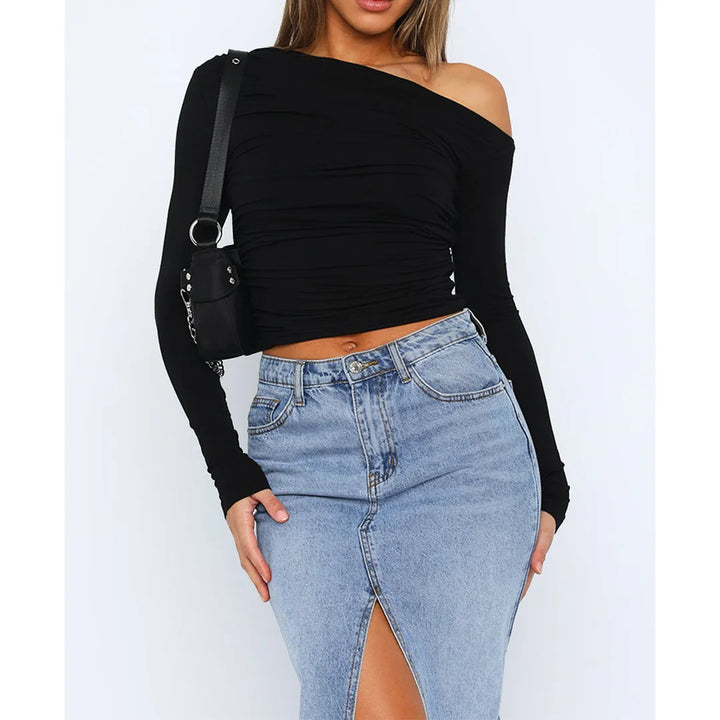 Käthe | Stilvolles Twisted Langarmtop für Frauen