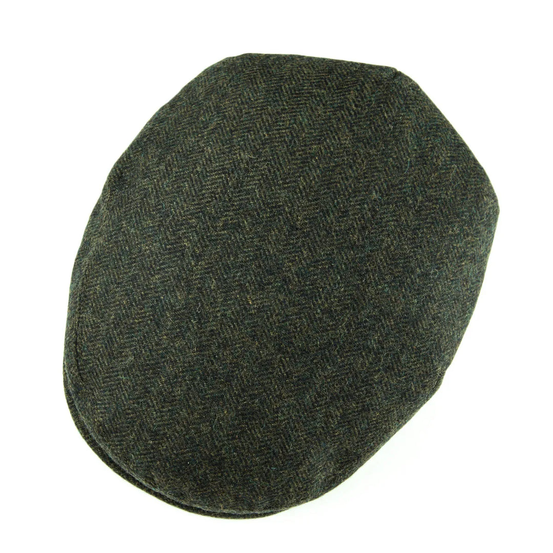 James | Klassische Fischgrät-Stich Flat Cap