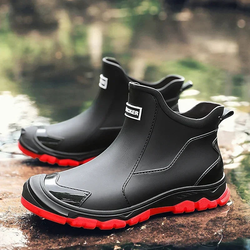 Damen Regenstiefel mit wasserdichtem Design und strapazierfähigen Sohlen