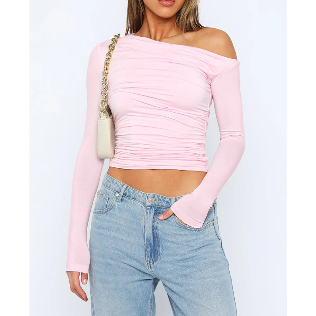 Käthe | Stilvolles Twisted Langarmtop für Frauen