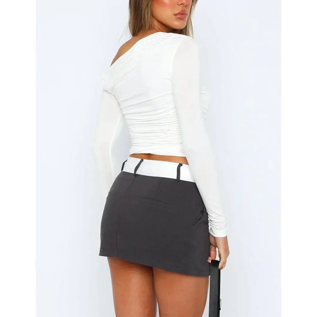 Käthe | Stilvolles Twisted Langarmtop für Frauen