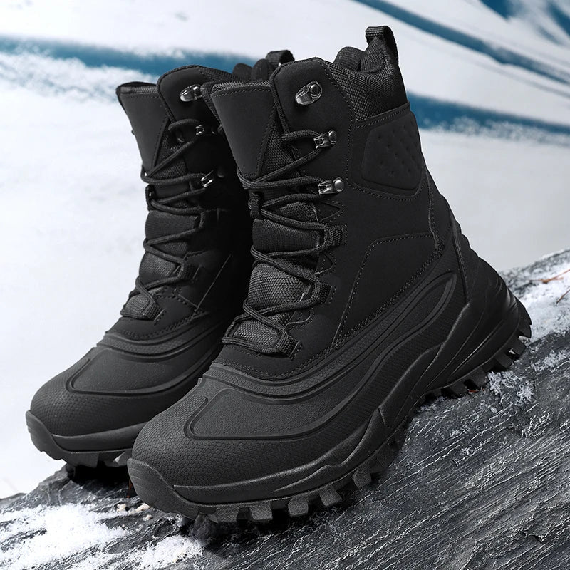 Hoge Schneestiefel für Herren mit Schnürung