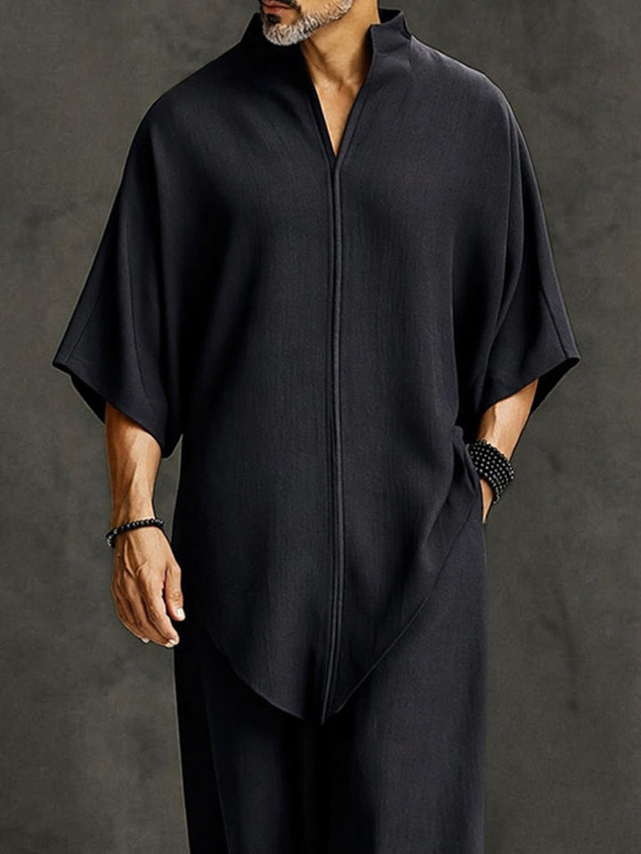Leopold | Herren Relaxed Asymmetrischer Saum Zweiteiliger Set