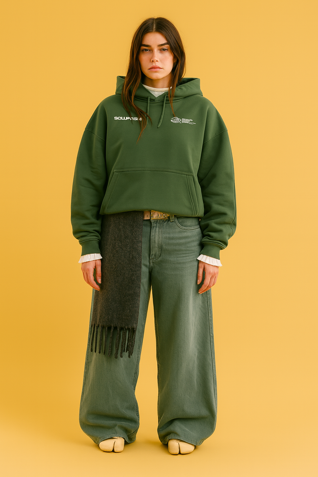 Damen Hoodie mit Print – Bequemer Pullover mit Kapuze | Solange