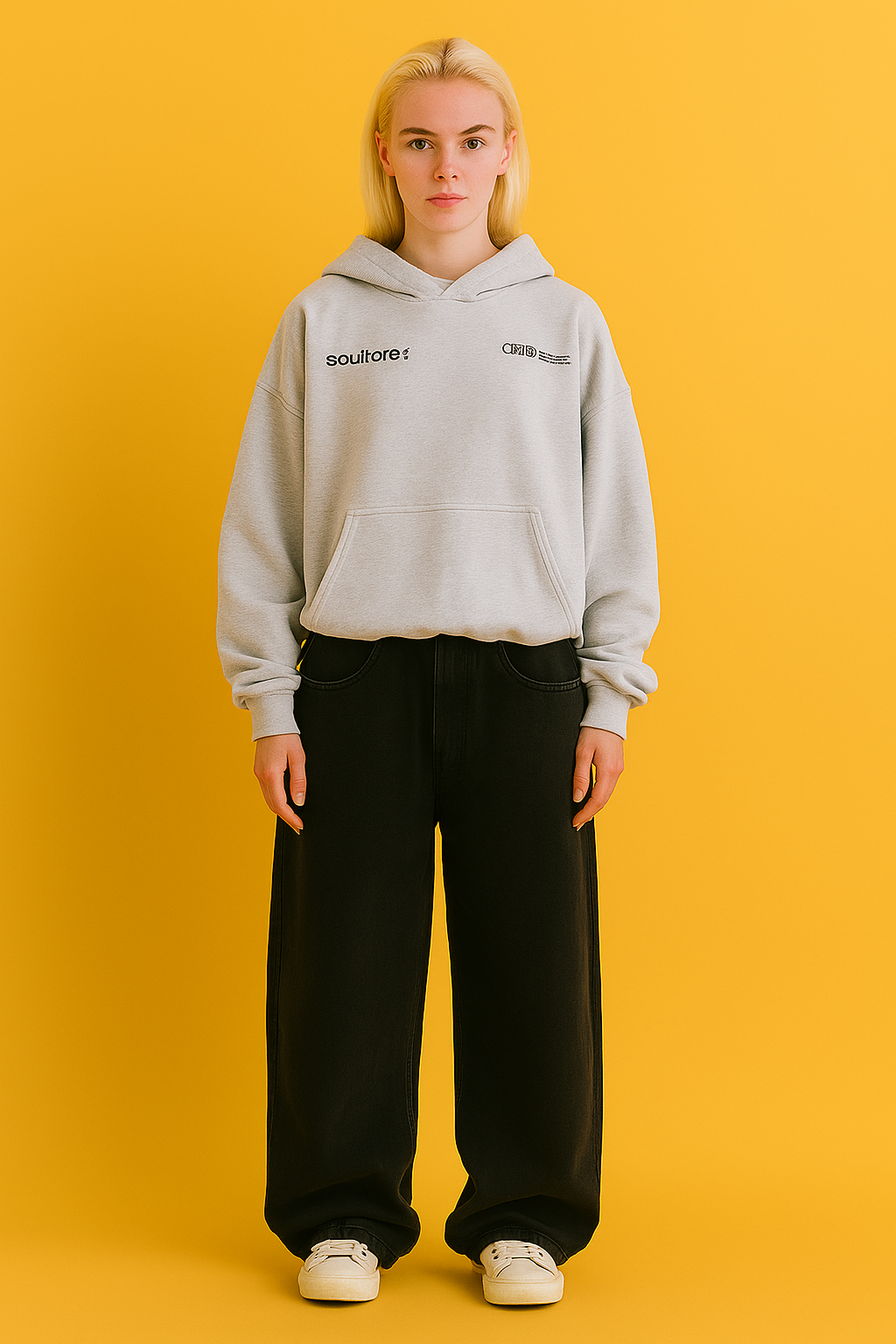 Damen Hoodie mit Print – Bequemer Pullover mit Kapuze | Solange