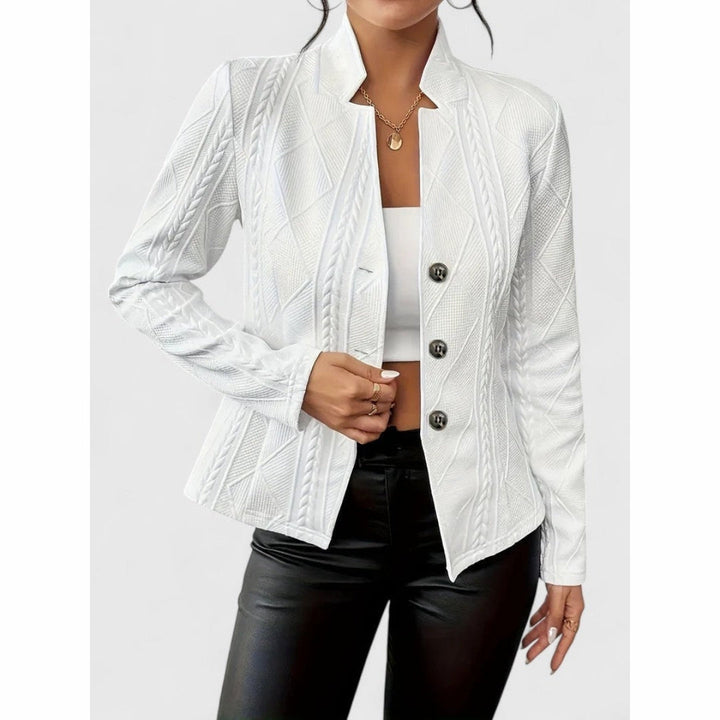 Maurelle - Elegante Taillierte Damenjacke Mit Reliefstruktur