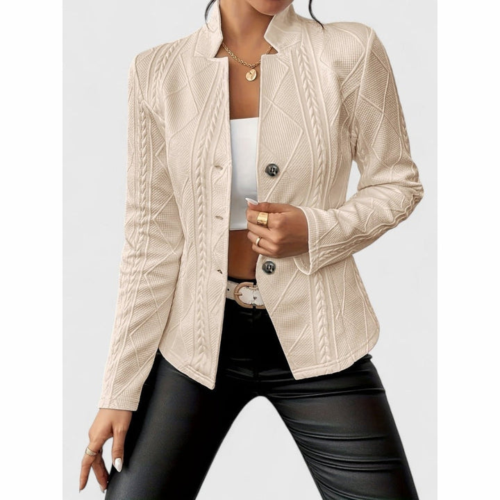 Maurelle - Elegante Taillierte Damenjacke Mit Reliefstruktur