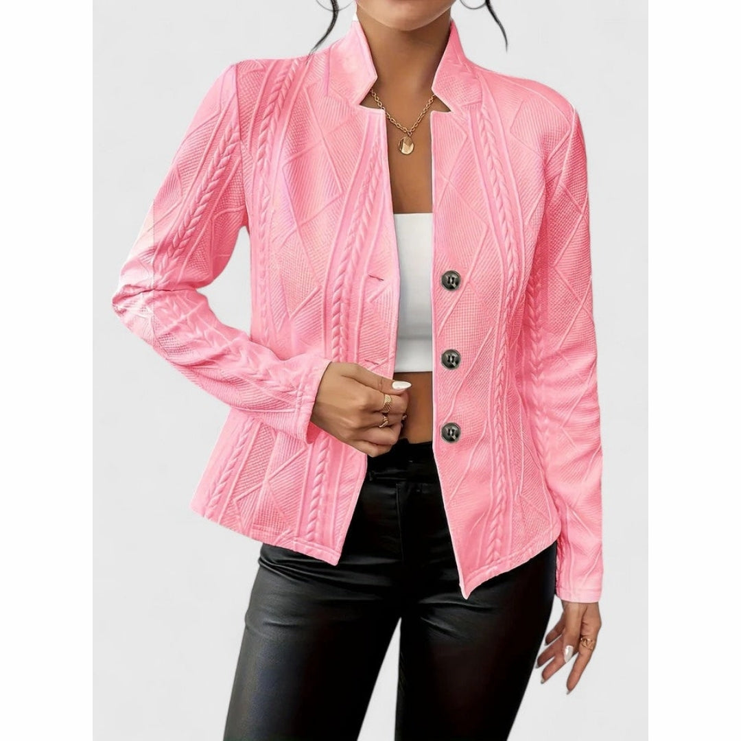 Maurelle - Elegante Taillierte Damenjacke Mit Reliefstruktur