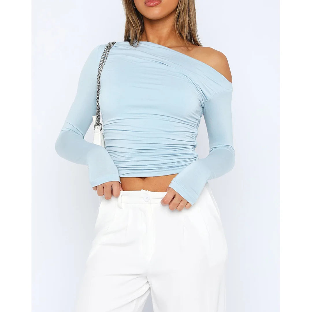 Käthe | Stilvolles Twisted Langarmtop für Frauen