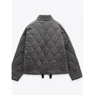 Damen Oversize Steppjacke mit Taschen und Reißverschluss – Modische Winterjacke 2024