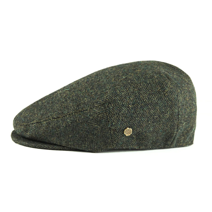 James | Klassische Fischgrät-Stich Flat Cap