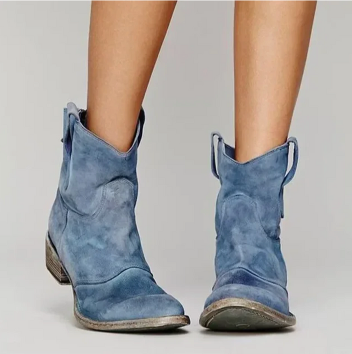 Roselle | Elegant Suede Western Boots for a Stylish Look