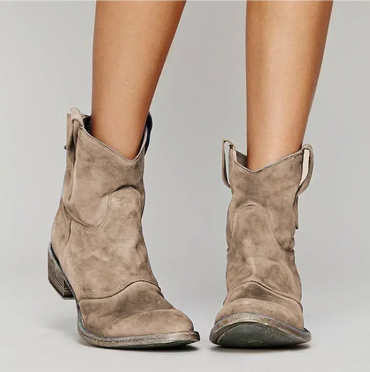 Roselle | Elegant Suede Western Boots for a Stylish Look