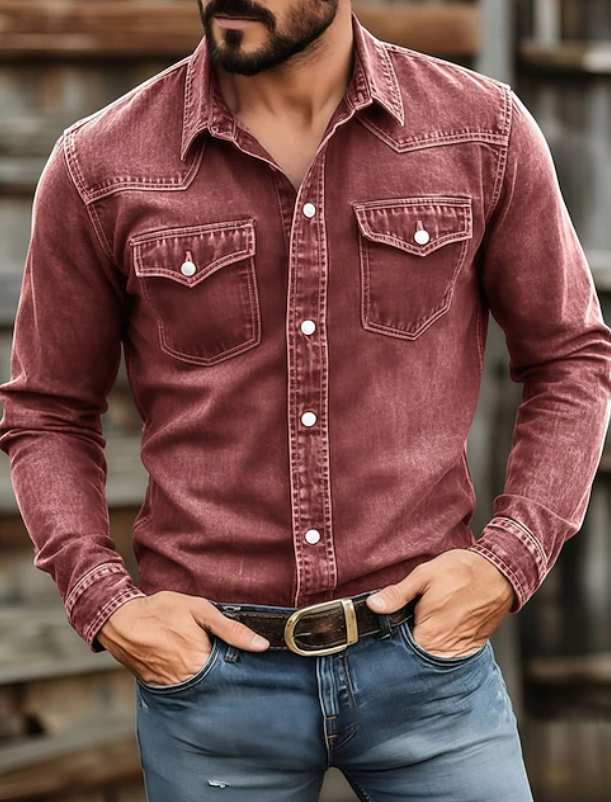 Grayson | Klassisches Button-Up Langarmhemd