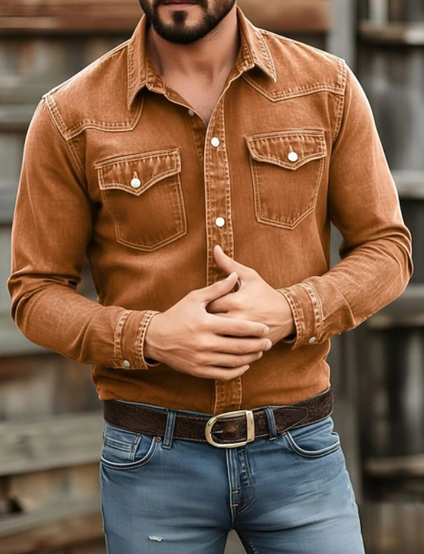 Grayson | Klassisches Button-Up Langarmhemd