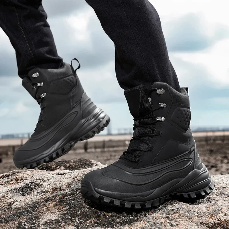 Hoge Schneestiefel für Herren mit Schnürung