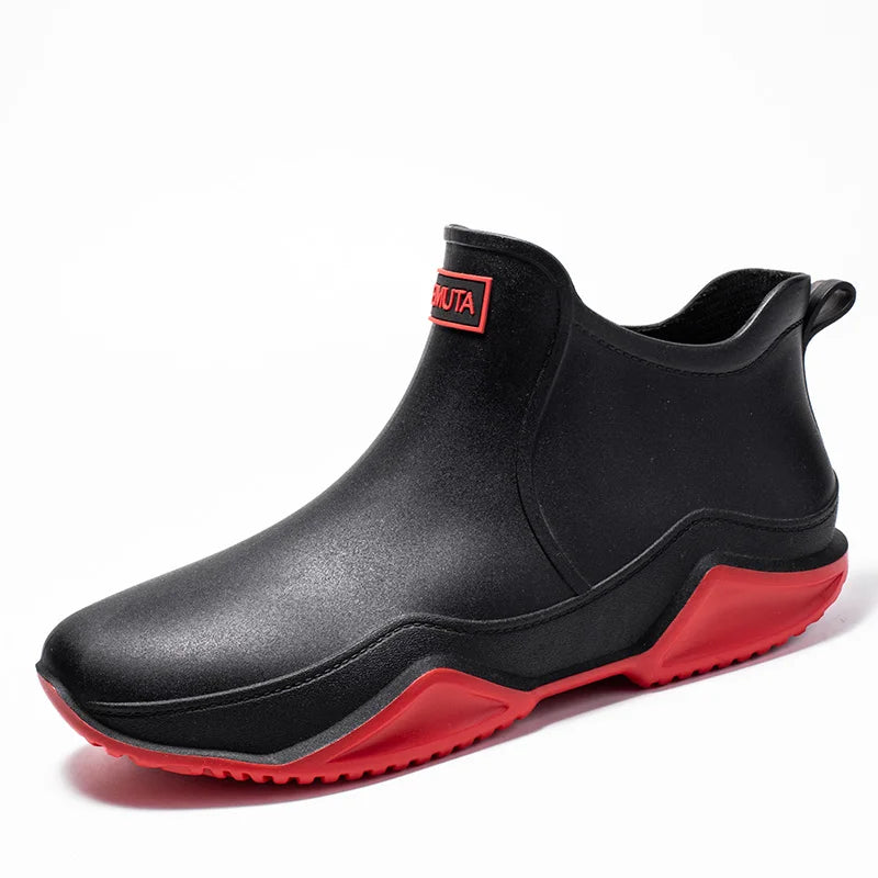 Bottes de pluie pour homme avec semelle antidérapante