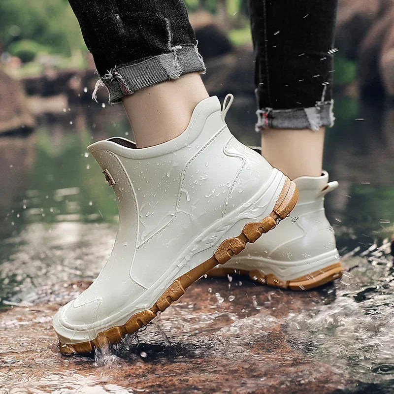 Damen Regenstiefel mit wasserdichtem Design und strapazierfähigen Sohlen