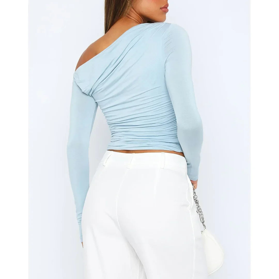 Käthe | Stilvolles Twisted Langarmtop für Frauen
