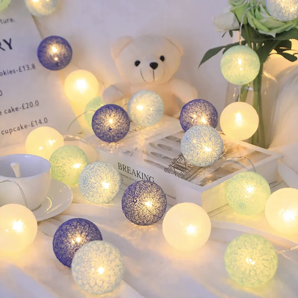 Cotton Light Balls String – Create Atmosphere and Warmth in Any Space