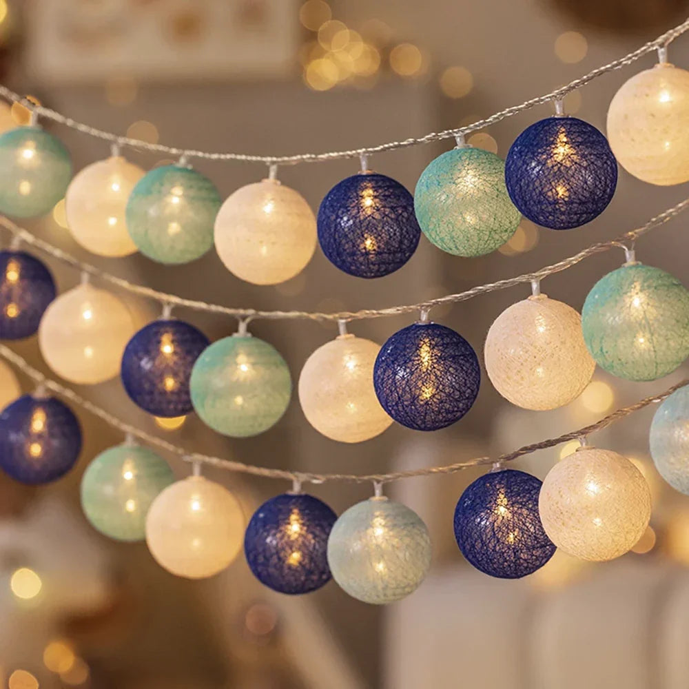 Cotton Light Balls String – Create Atmosphere and Warmth in Any Space