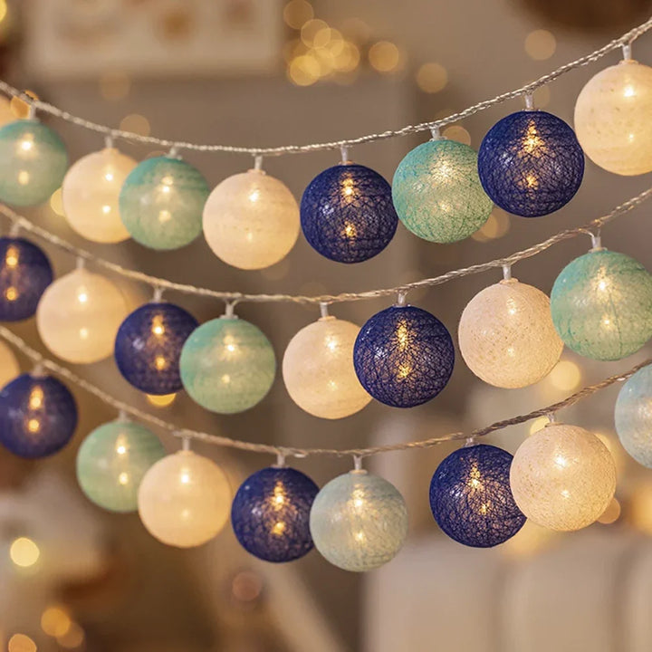Cotton Light Balls String – Create Atmosphere and Warmth in Any Space
