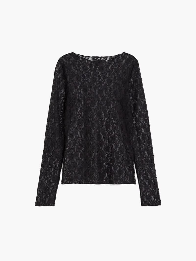 Selina | Langarm Spitze Top